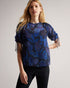 NIXOLE-Tops-Ruched Sleeve Detail Top- Ted Baker Romania